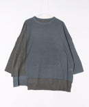 【C-FORTPOINT/フォートポイント】パッチワーク配色 ニットプルオーバー