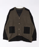 【C-FORTPOINT/フォートポイント】ドルマン配色カーディガン