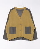 【C-FORTPOINT/フォートポイント】ドルマン配色カーディガン