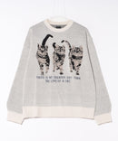 【__gram./スペースグラム】ジャガード アニマル ニット プルオーバー