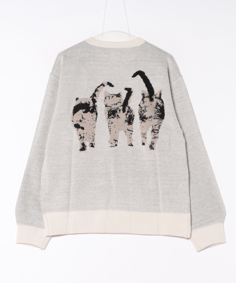 【__gram./スペースグラム】ジャガード アニマル ニット プルオーバー