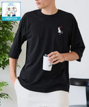 【ZERO STAIN/ゼロステイン】汗染みの目立ちにくいTシャツ ZEROSTAIN アニマルワンポイント刺繍オーバーサイズTシャツ 防汚 UVカット ❘ジーンズメイト公式オンラインショップ