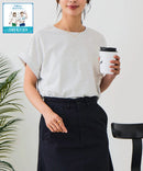 【汗染みの目立ちにくいTシャツ ZEROSTAIN/ゼロステイン】ロールカフラウンドヘムTシャツ レディース 汗染み防止 撥水加工 多機能 zo ❘ジーンズメイト公式オンラインショップ