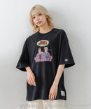 【DISCUS/ディスカス】【選べる丈感・ビーバス＆バッドヘッド】DISCUS×BEAVIS AND BUTT-HEAD コラボＴシャツ 綿100% クルーネック アニメ キャラクタープリント アメカジ ストリート