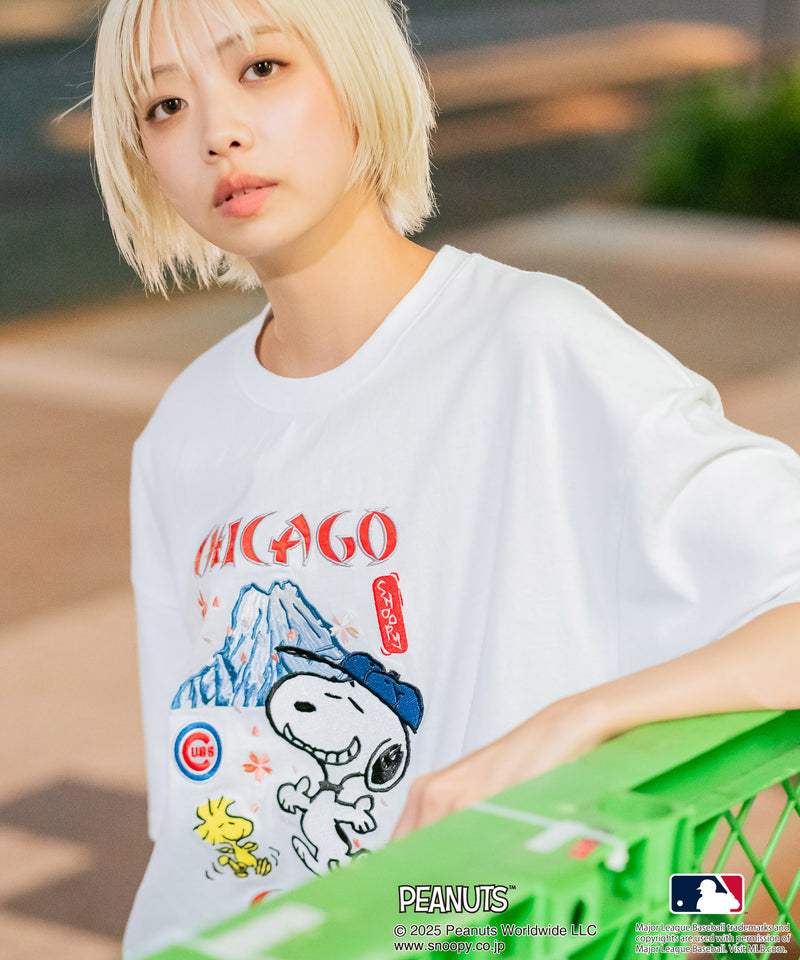 【PEANUTS×MLB】オリジナルデザイン 和柄Ｔシャツ ドジャース ヤンキース カブス スーベニア