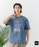 【GODZILLA/ゴジラ】【コットン100％のしっかりした生地 ドロップショルダー】オリジナルデザイン 刺繍Tシャツ ゴジラ キングギドラ メカゴジラ コラボ 特撮 映画 キャラT オーバーサイズ