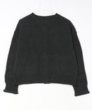 【C-FORT POINT/フォートポイント】袖ケーブル柄 カーディガン