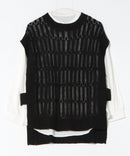 【C-FORTPOINT/フォートポイント】ニットベスト＋ブラウスアンサンブル1