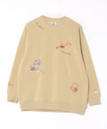 【TOM AND JERRY/トムとジェリー】刺繍 オーバーサイズ スウェットトレーナー
