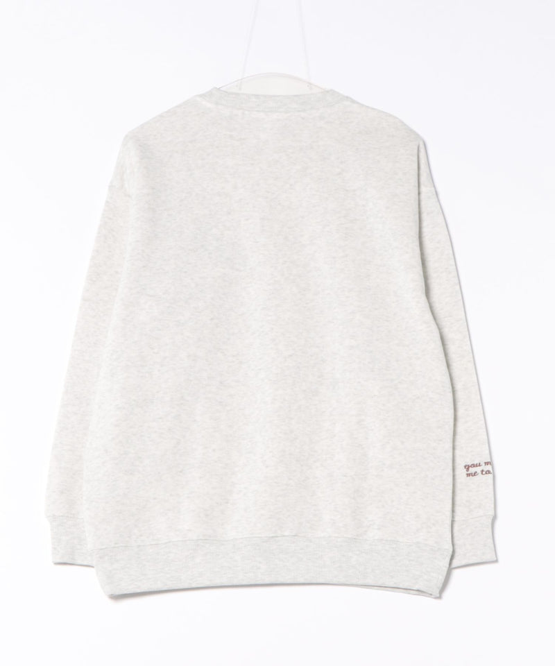 【TOM AND JERRY/トムとジェリー】刺繍 オーバーサイズ スウェットトレーナー