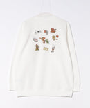 【TOM AND JERRY/トムとジェリー】刺繍 オーバーサイズ スウェットトレーナー