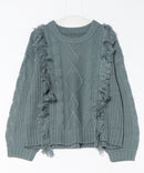 【C-FORT POINT/フォートポイント】フリンジニットプルオーバー