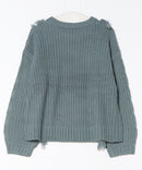 【C-FORT POINT/フォートポイント】フリンジニットプルオーバー