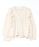 【C-FORT POINT/フォートポイント】フリンジニットカーディガン1