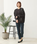 【C-FORT POINT/フォートポイント】配色ブランケットステッチプルオーバー