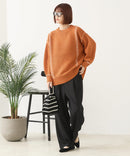 【C-FORT POINT/フォートポイント】配色ブランケットステッチプルオーバー