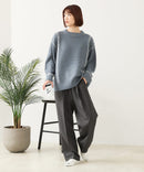 【C-FORT POINT/フォートポイント】配色ブランケットステッチプルオーバー