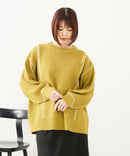 【C-FORT POINT/フォートポイント】配色ブランケットステッチプルオーバー