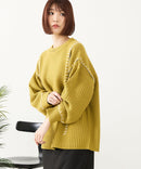 【C-FORT POINT/フォートポイント】配色ブランケットステッチプルオーバー