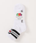 【FRUIT OF THE LOOM/フルーツオブザルーム】3パッククオーターソックス くるぶし丈ショートソックス 定番ラインソックス