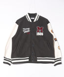 【Disney/ディズニー】MICKEY MOUSE/ミッキーマウス 袖切替 ワッペン刺繍 フリース スタジャン