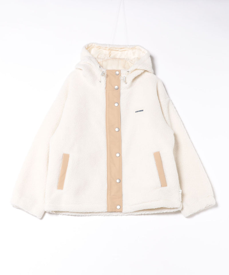 【CONVERSE/コンバース】ボア 切り替え フードジャケット