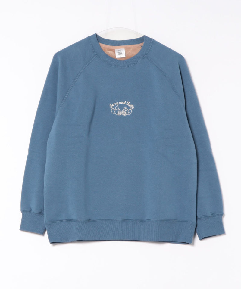 【TOM&JERRY/トムとジェリー】TOM&JERRY ワンポイント 裏シャギー スウェット
