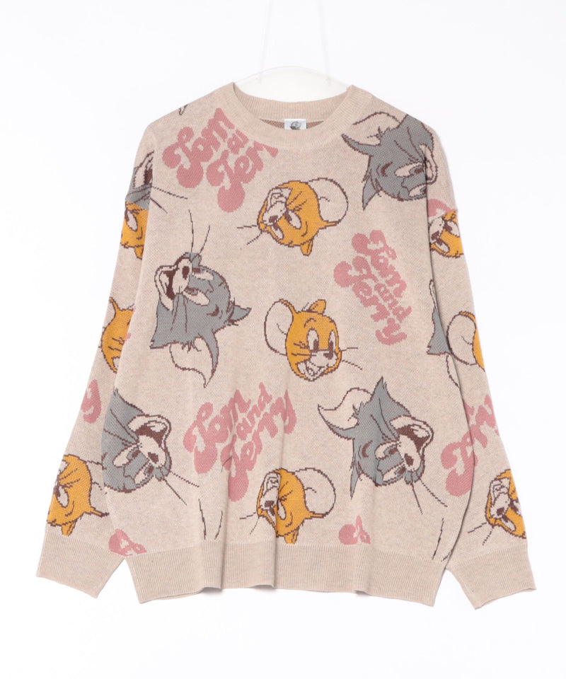 【TOM&JERRY/トムとジェリー】ジャガードニット