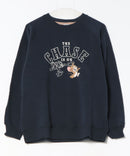 【TOM＆JERRY/トムとジェリー】プリント 裏シャギー スウェットトレーナー