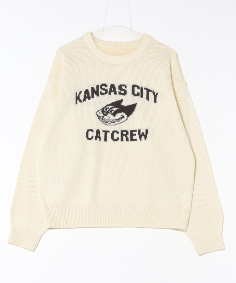 【C-FORT POINT/フォートポイント】レトロキャラ ジャガードニット