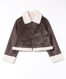 【C-FORT POINT/フォートポイント】フェイクレザー フライトジャケット