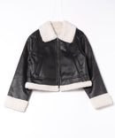 【C-FORT POINT/フォートポイント】フェイクレザー フライトジャケット