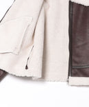 【C-FORT POINT/フォートポイント】フェイクレザー フライトジャケット