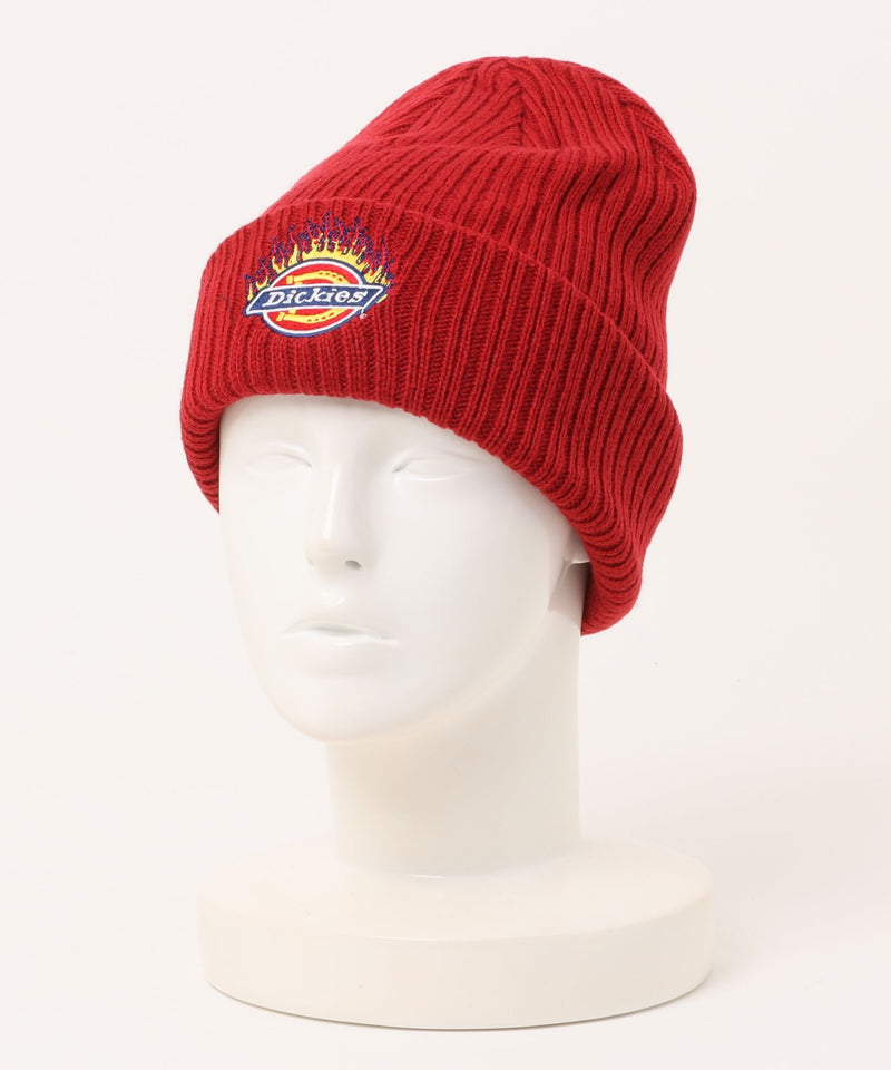 【DICKIES/ディッキーズ】ファイヤーロゴニットキャップ
