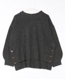 【C-FORT POINT/フォートポイント】カラーネップヤーン サイドボタンプルオーバー