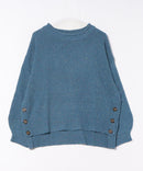 【C-FORT POINT/フォートポイント】カラーネップヤーン サイドボタンプルオーバー