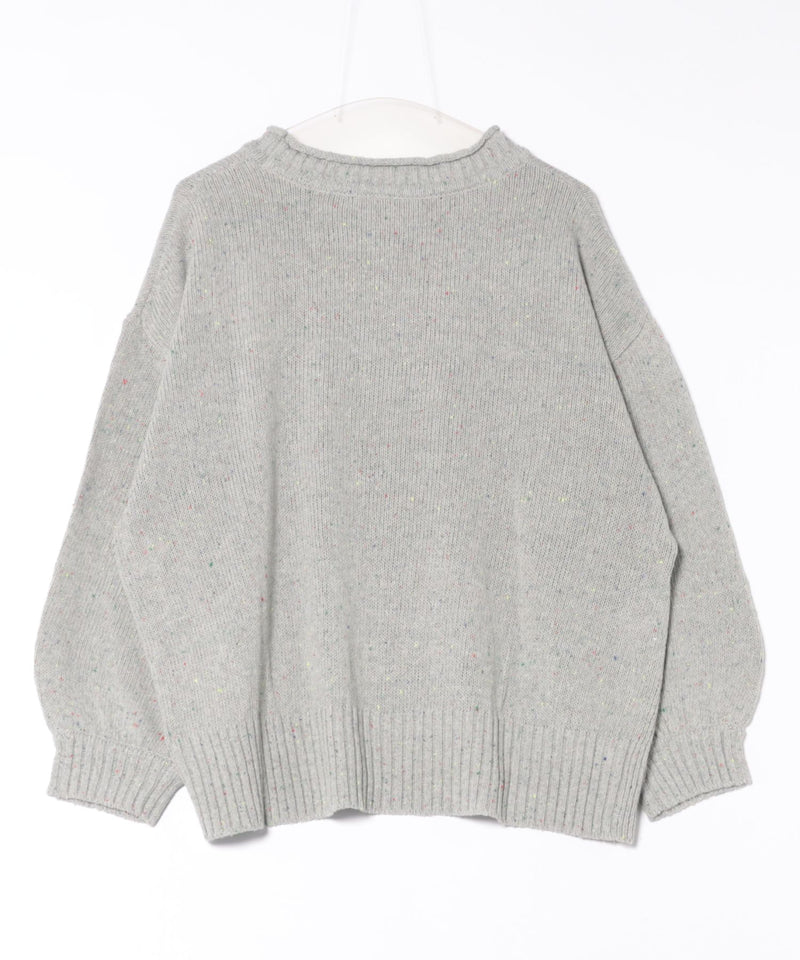 【C-FORT POINT/フォートポイント】カラーネップヤーン サイドボタンプルオーバー