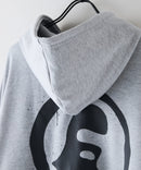 【BRKNHOME/ブロークンホーム】バックプリント フルジップ スウェットパーカー