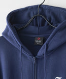 【SAVIER：サビアー】LA ロゴ刺繍 ショート丈 フルジップパーカー 【セットアップ可能】