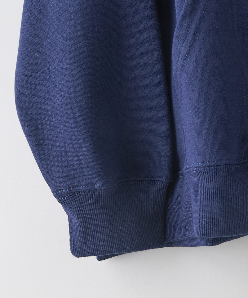 【SAVIER：サビアー】LA ロゴ刺繍 ショート丈 フルジップパーカー 【セットアップ可能】