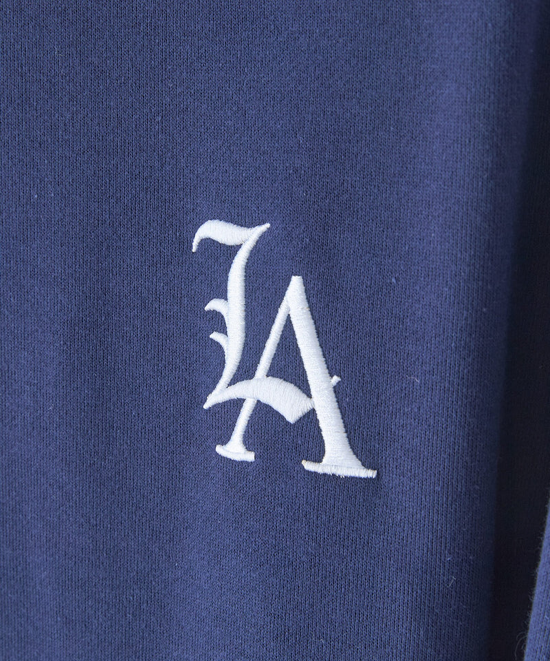 【SAVIER：サビアー】LA ロゴ刺繍 ルーズスウェット 【セットアップ可能】/ LA Logo