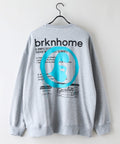 【BRKNHOME/ブロークンホーム】スプレープリント スウェットトレーナー