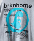 【BRKNHOME/ブロークンホーム】スプレープリント スウェットトレーナー