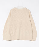 【C-FORT POINT/フォートポイント】柄編みクルーネックニットプルオーバー