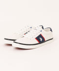 【U.S. POLO ASSN./ユーエスポロアッスン】配色ライン コートソール キャンパス スニーカー