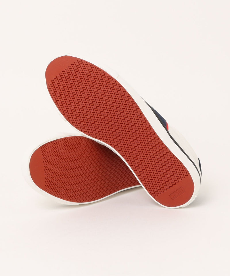 【U.S. POLO ASSN./ユーエスポロアッスン】配色ライン コートソール キャンパス スニーカー