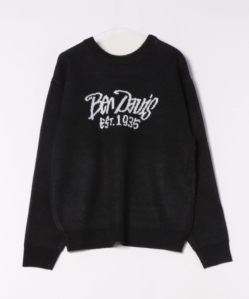 【BEN DAVIS/ベンデイビス】ジャガードニット クルーネックセーター