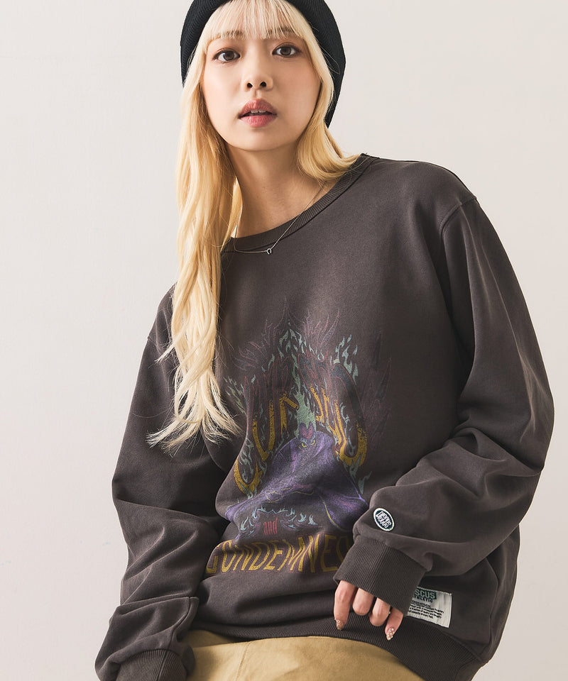 【DISCUS/ディスカス】DISCUS×VILLAINS SWEAT ディズニー ヴィランズ クルーネック スウェット
