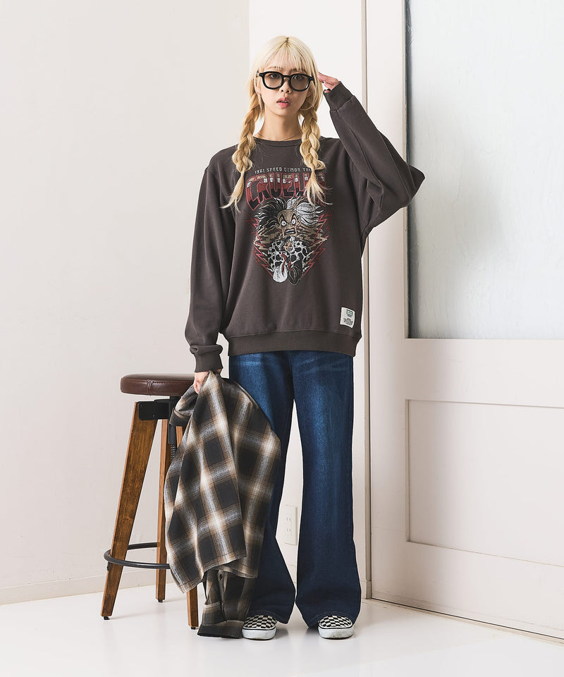 【DISCUS/ディスカス】DISCUS×VILLAINS SWEAT ディズニー ヴィランズ クルーネック スウェット