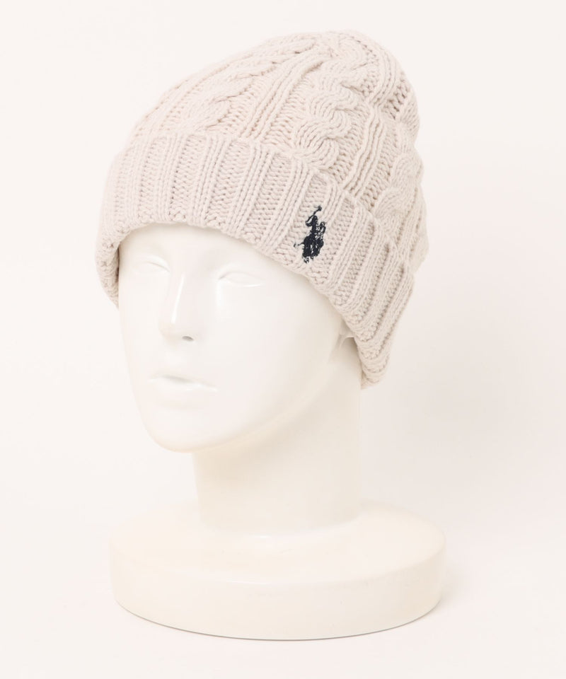【U.S. POLO ASSN./ユーエスポロアッスン】ワンポイント刺繍 ニットビーニー